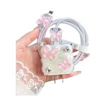 Capa Protetora Para Carregador Butterfly, Organizador De Cabos Para iPhone, Carregamento Rápido De Capa Protetora Para Carregador Butterfly, Organizador De Cabos Para iPhone, Carregamento Rápido De