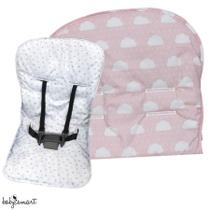 Capa protetora para carrinho de bebê Brubrelel Nuvem rosa