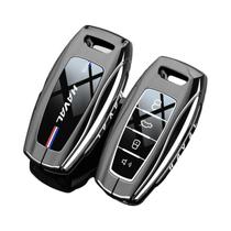 Capa Protetora Para Chave Remota Great Wall Hover HAVAL JOLION GMW 2021-2026 Com Suporte De Anel E Capa Protetora Para Chave Remota Great Wall Hover HAVAL JOLION GMW 2021-2026 Com Suporte De Anel E