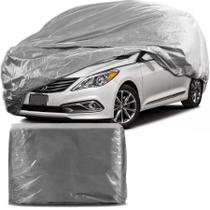 Capa Protetora para Cobrir Carro 100% Impermeável com Forro Central e Elástico Tamanho GG Cinza Hyundai Azera