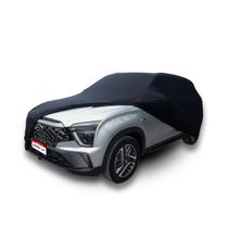 Capa protetora para cobrir carro suv hyundai creta anti-poeira anti-riscos tecido cor preta capas lp