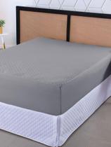 Capa Protetora Para Colchão Cama Casal Queen Impermeável Matelado Ultrassônico Com Elastico Serve Para Cama Box