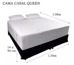 Capa Protetora para Colchão de Casal Queen Anti Alérgico Anti Ácaro