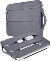 Capa protetora para laptop 13-13.3in modelo V Voova, cinza - Compatível com MacBook Air/Pro M1, Surface Book 2 13.5, HP Envy 13