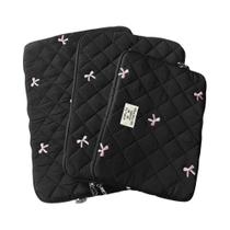 Capa Protetora Para Laptop De 11-15.6 Polegadas Com Laço Fofo, Bolsa Macia Com Zíper Para MacBook