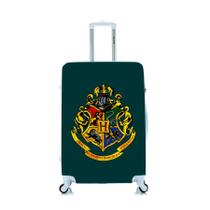 Capa Protetora Para Mala Viagem Personalizada Grande Brasão Harry Potter