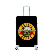 Capa Protetora Para Mala Viagem Personalizada Grande Guns In Roses - Criative Gifts