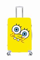 Capa Protetora Para Mala Viagem Personalizada Média Bob Esponja Carinha