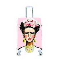 Capa Protetora Para Mala Viagem Personalizada Média Frida - Criative Gifts