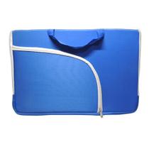 Capa Protetora para Notebook Até 15.6" c/Bolso Azul e Branco