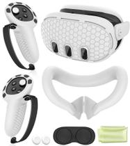 Capa Protetora para Oculus/Meta Quest 3 VR (Branca)