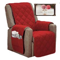 Capa protetora para poltrona do papai retratil e reclinavel com fixador no encosto