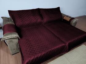 Capa Protetora para sofá-cama de 2,40m Com Suporte de Braço