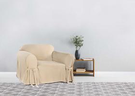 Capa Protetora para Sofá de 1 lugar em Brim Sarja 100% Algodão Elegante Macia Luxo Sala Lar Decoração Capa Protetora para Sofá de 1 lugar em Brim Sarja 100% Algodão Elegante Macia Luxo Sala Lar Decoração