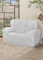 Capa Protetora para Sofá de 2 Lugares Avulsa Elásticada 21 Elásticos em Malha Decoração Sala