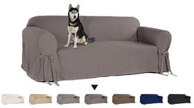 Capa Protetora para Sofá de 4 Lugares em Gorgurão Decorativa Pet Prática Leve Resistente Kids Renovação Capa Protetora para Sofá de 4 Lugares em Gorgurão Decorativa Pet Prática Leve Resistente Kids Renovação