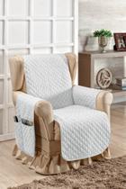 Capa Protetora Para Sofá e Poltrona de 01 Lugar Avulso Matelado Protege e Renova Sua Sala