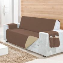 Capa Protetora Para Sofá Iris 4 Lugares King Avulso Dupla Face Impermeável