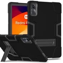 Capa protetora para Xiaomi Redmi Pad SE 11 2023 com suporte preto