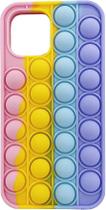 Capa Protetora Pop It Anti-Stress Bubble Fidget Toys Compatível com Celular Iphone 11