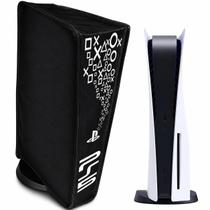 Capa Protetora PS5 Fat Antipoeira Console Vertical Compatível Digital E Leitor De Disco Case Premium