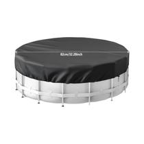 Capa Protetora Redonda Para Piscina À Prova d'Água E Poeira Com Acessórios, Lona PE Ideal Para O