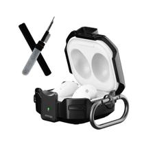 Capa Protetora Resistente Nerdcase com Caneta de Limpeza para fones, Compatível com Samsung Galaxy Buds 2, FE, Pro, Live