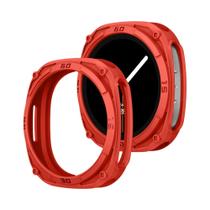 Capa Protetora Rígida De PC Com Bumper E Escala Para Samsung Galaxy Watch8 (44mm E 40mm) - Acessório