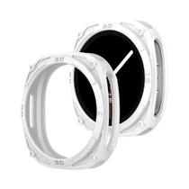 Capa Protetora Rígida De PC Com Bumper E Escala Para Samsung Galaxy Watch8 (44mm E 40mm) - Acessório