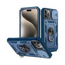 Capa Protetora Robusta 360 Para iPhone pro Max pro plus Com Suporte Deslizante Para Câmera E Anel