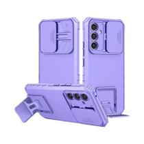Capa Protetora Robusta Antichoque Com Suporte E Proteção Deslizante De Lente OTT Para Samsung Galaxy