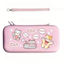 Capa Protetora Rosa De Desenho Animado Para Nintendo Switch Lite, Bolsa De Armazenamento Portátil