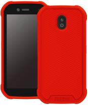 Capa protetora sem fio PROTECH Slim para telefones CAT S42 vermelha