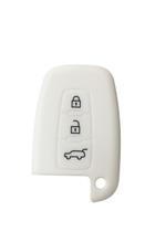 Capa Protetora Silicone Branca Chave Canivete Kia Hyundai Contra Riscos Capa Protetora Silicone Branca Chave Canivete Kia Hyundai Contra Riscos