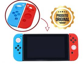 Capa Protetora Silicone Joy-Con Nintendo Switch Azul E