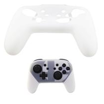 Capa Protetora Silicone Para Controle Nintendo Switch Pro Branco - TechBrasil