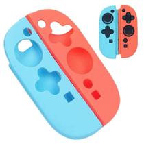 Capa Protetora Silicone Para Nintendo Switch 2 Joy-con Case Azul/Laranja Capa Protetora Silicone Para Nintendo Switch 2 Joy-con Case Azul/Laranja