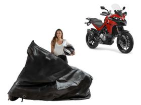 Capa Protetora Sol Chuva Moto Ducati Multstrada V2 S Capa Protetora Sol Chuva Moto Ducati Multstrada V2 S