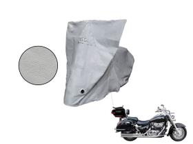 Capa Protetora Suzuki Boulevard C1500 com Baú Cinza Capa Protetora Suzuki Boulevard C1500 com Baú Cinza