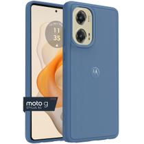 Capa protetora texturizada azul para Motorola Moto G Stylus 5G 2024