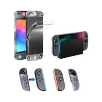 Capa Protetora Transparente De PC TPU Para Nintendo Switch 2 Joycon Anti-Risco Com Divisão Em Duas Capa Protetora Transparente De PC TPU Para Nintendo Switch 2 Joycon Anti-Risco Com Divisão Em Duas