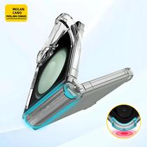 Capa Protetora Transparente Para Samsung Galaxy Z Flip5 5G, À Prova De Choque, Em Silicone Macio,