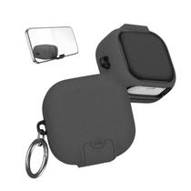 Capa Protetora Urban Nerdcase Compatível com Samsung Galaxy Buds 4, Cinza, Com Suporte Adaptado