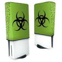 Capa PS5 Vertical Anti Poeira - Biohazard Radioativo