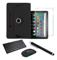 Capa+ Pv + Teclado + Ms+ Cnt Para Tab Amazon Fire Hd10 2021