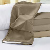 Capa rafaela microfibra 1 peca - caqui