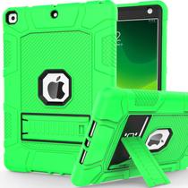 Capa Rantice para iPad de 9ª, 8ª e 7ª geração à prova de choque com suporte verde