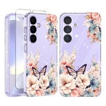 Capa Ratcase Floral para Samsung Galaxy S25 - Com Tela Capa Ratcase Floral para Samsung Galaxy S25 - Com Tela