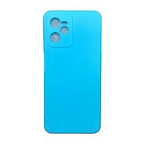 Capa Realme C35 Silicone Aveludada Protege Câmera Colorida Capinha Anti Impacto