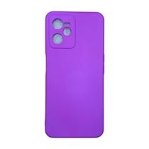Capa Realme C35 Silicone Aveludada Protege Câmera Colorida Capinha Anti Impacto